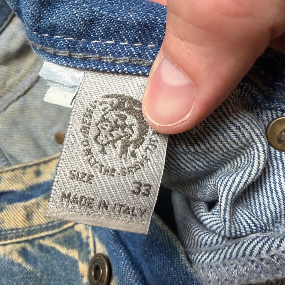 Diesel Light Blue Distressed Bootcut Jeans - Picture 11 of 16